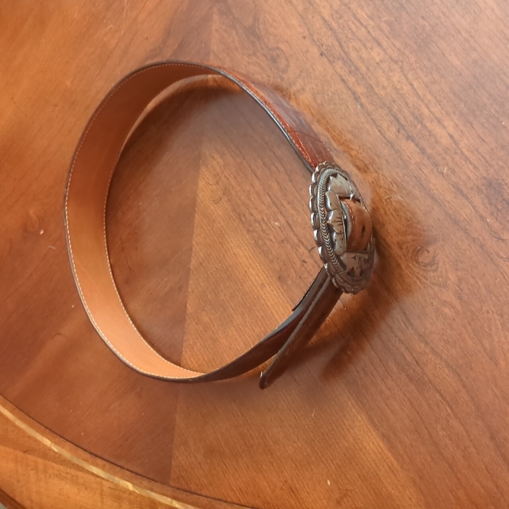 Brighton Brown LEATHER BELT LADIES SIZE MEDIUM - Picture 2 of 13